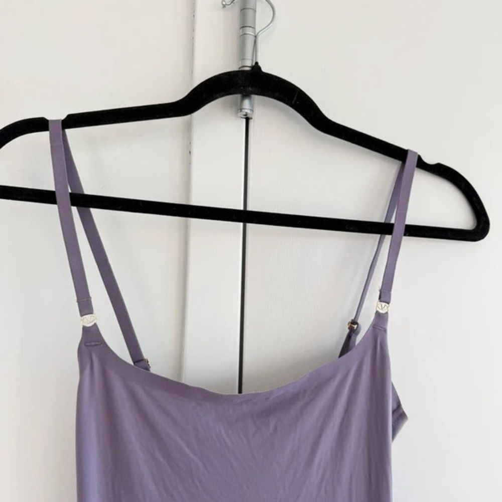 Lavender Slip Midi Dress with Adjustable Straps - Picture 4 of 4